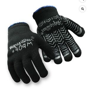RefrigiWear Black and Blue Men's Gloves